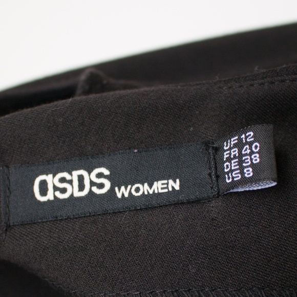 ✨ASDS Women | Black Scalloped Fitted Sheath Dress - Picture 6 of 7